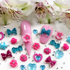 Set Diseños 3D – Flores y Strass
